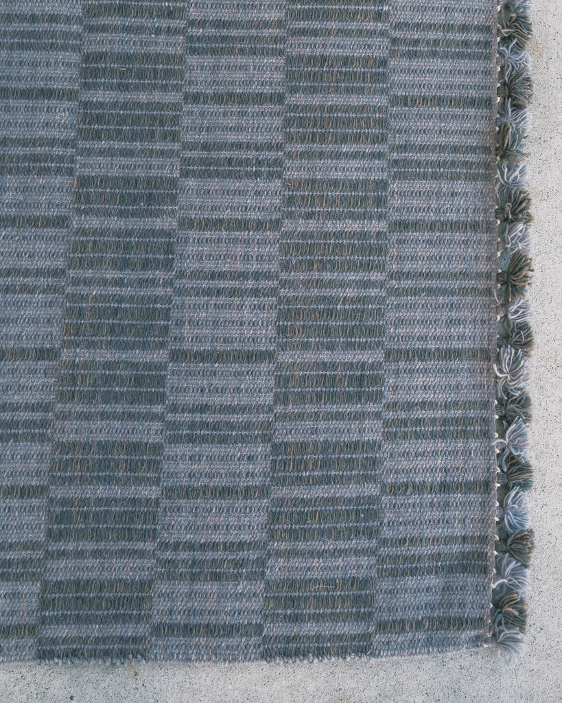Wool Jawaja Carpet - Large - Calm Waters