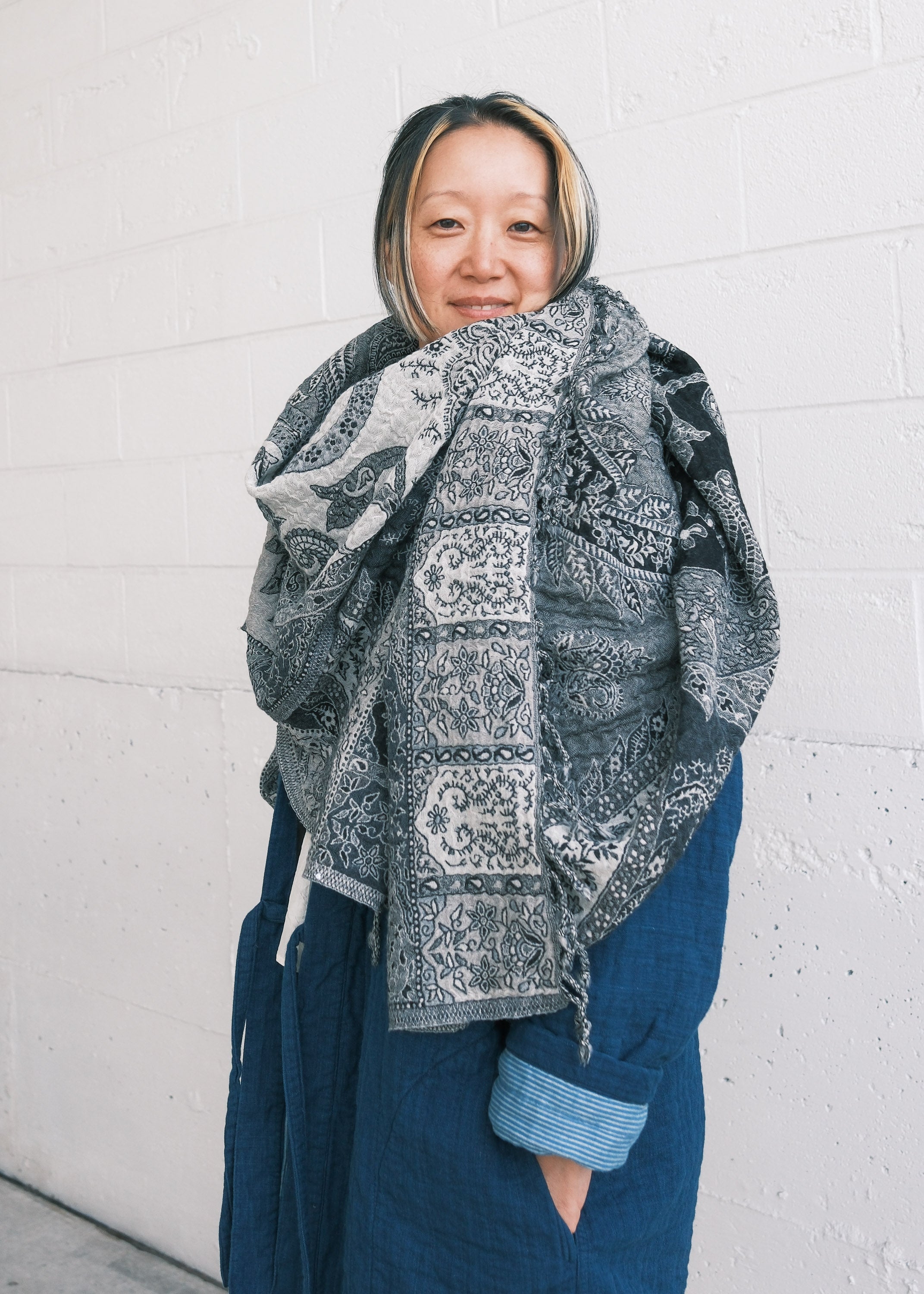 Kashmir Blanket - Merino Wool - Slate– MAIWA