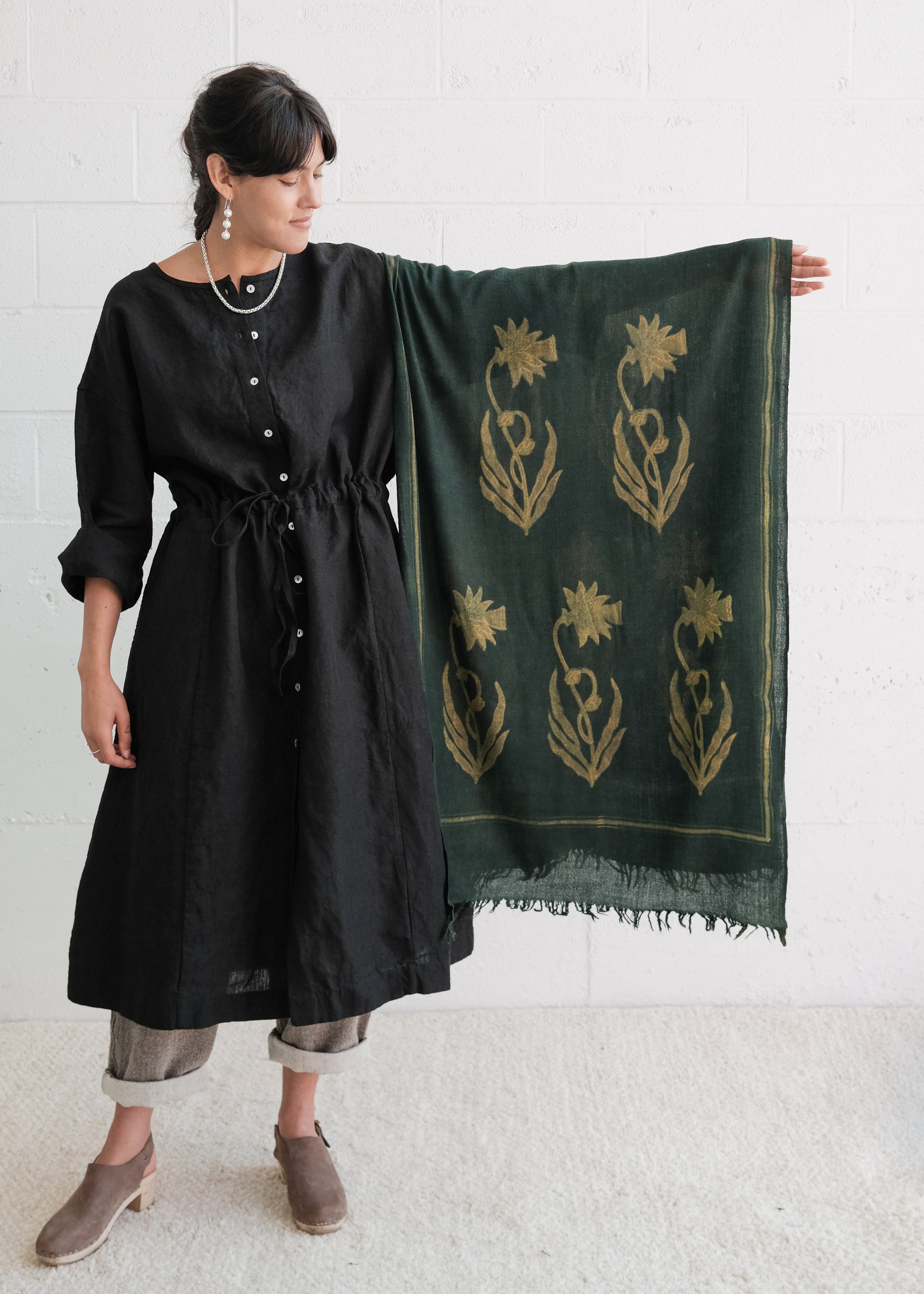 block print shawls