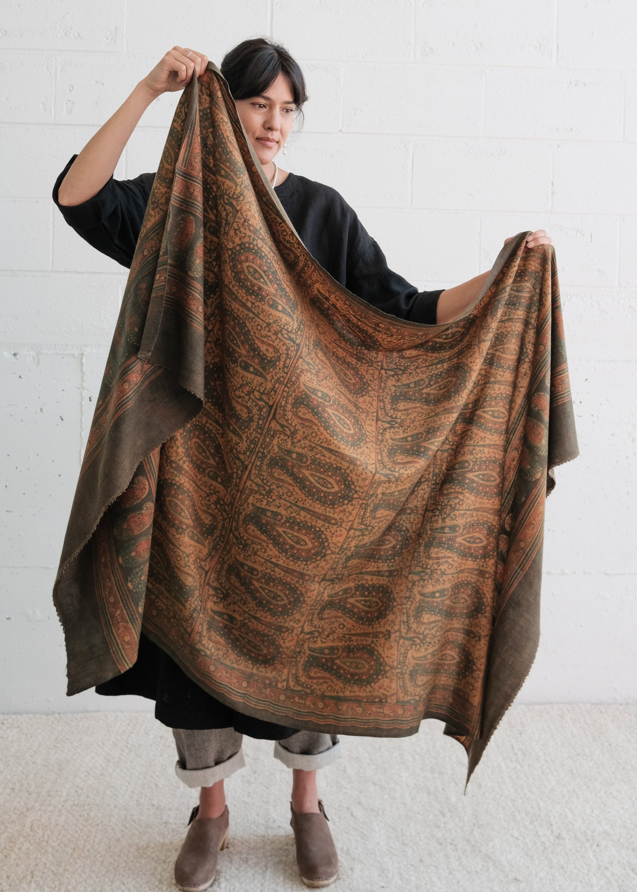 block print shawls