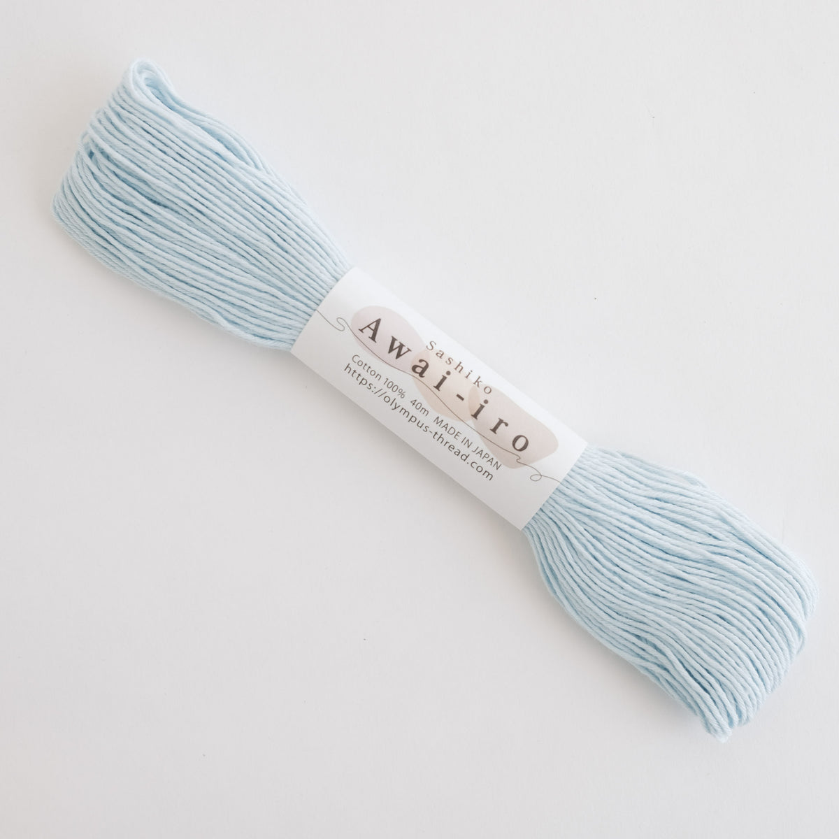 Japanese Sashiko Thread - Baby Blue 40m– MAIWA