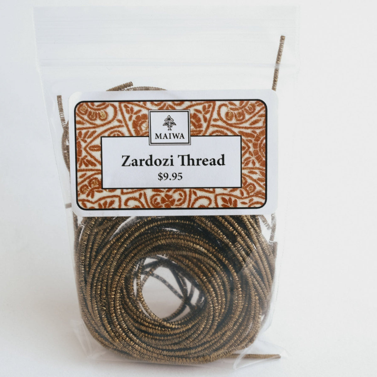 Bronze Color Thread Zardozi Thread - Metallic Coil - Dark Bronze Shimmer– MAIWA
