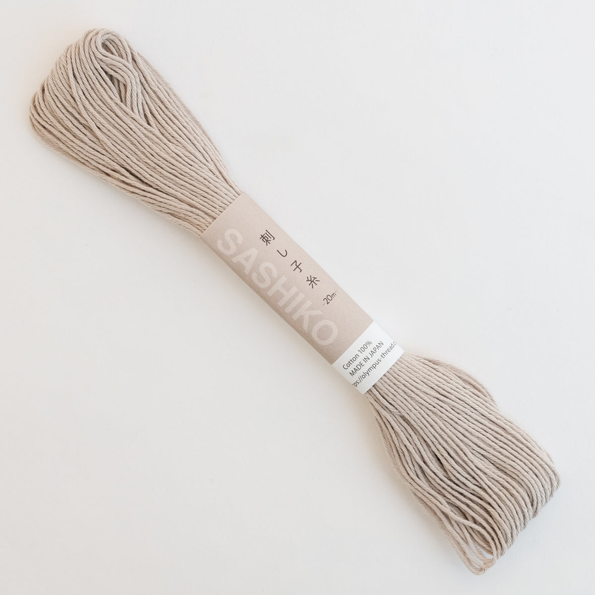 Japanese Sashiko Thread - Taupe 20m– MAIWA