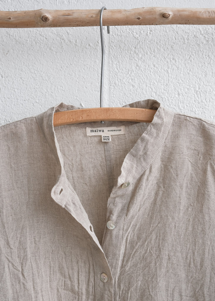 Journeywoman - Shimoga Shirt - Handwoven Natural Linen– MAIWA
