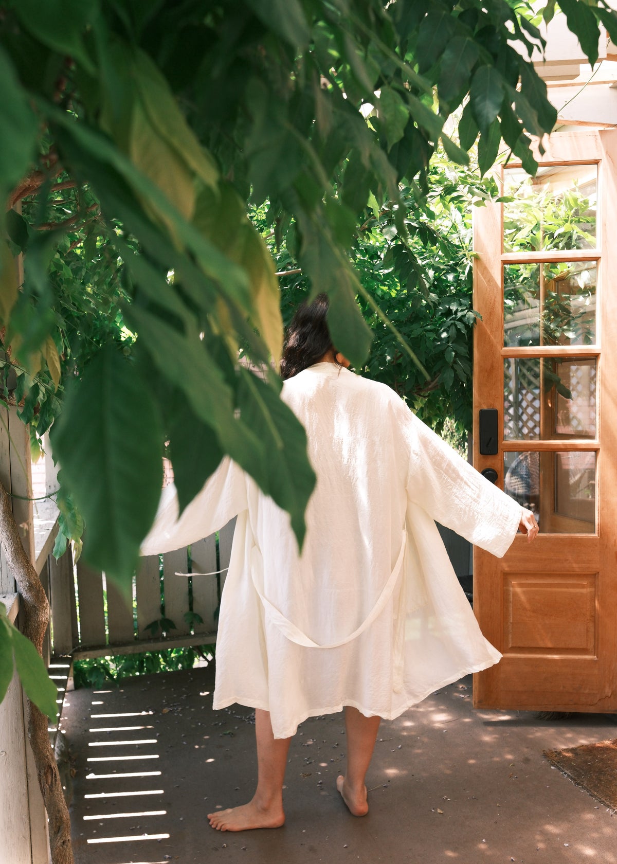 Yayla Robe - Handwoven Mulberry Silk - Dyeable– MAIWA