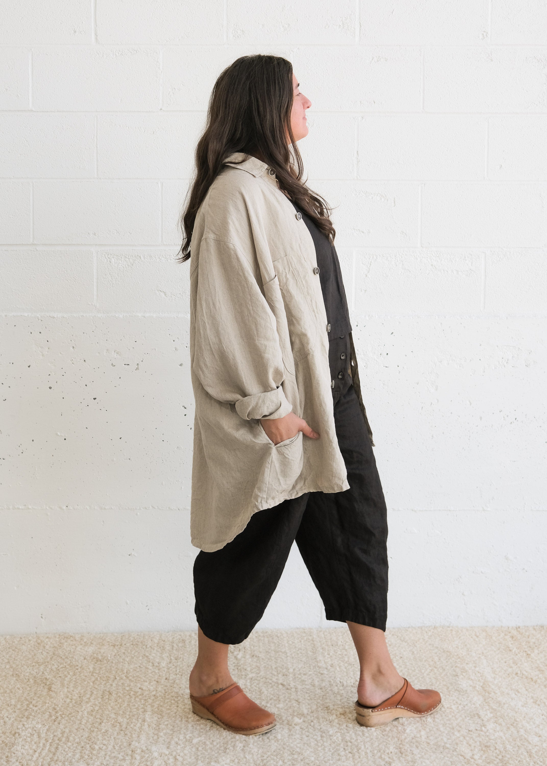 Studio Jacket - Linen - Natural– MAIWA Studio Jacket - Linen - Natural– MAIWA