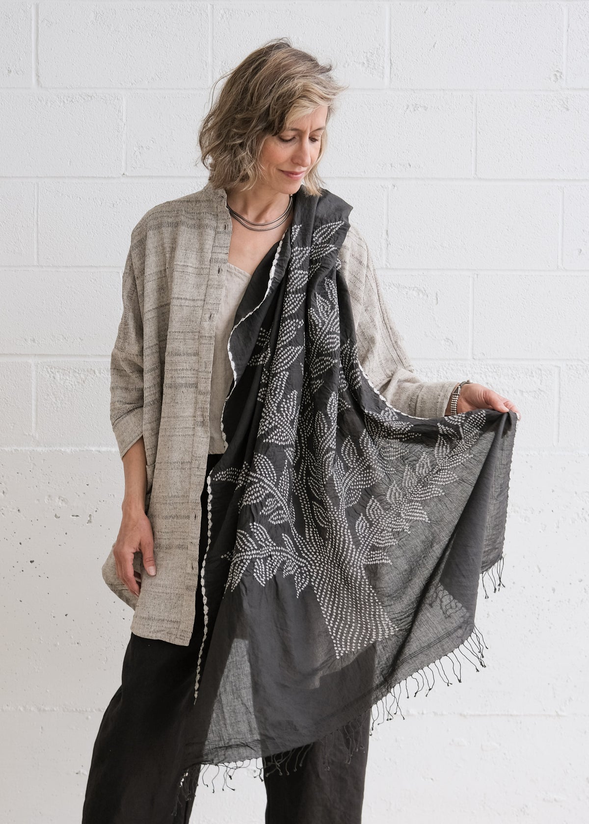 Shibori & Bandhani Shawls and Scarves– MAIWA