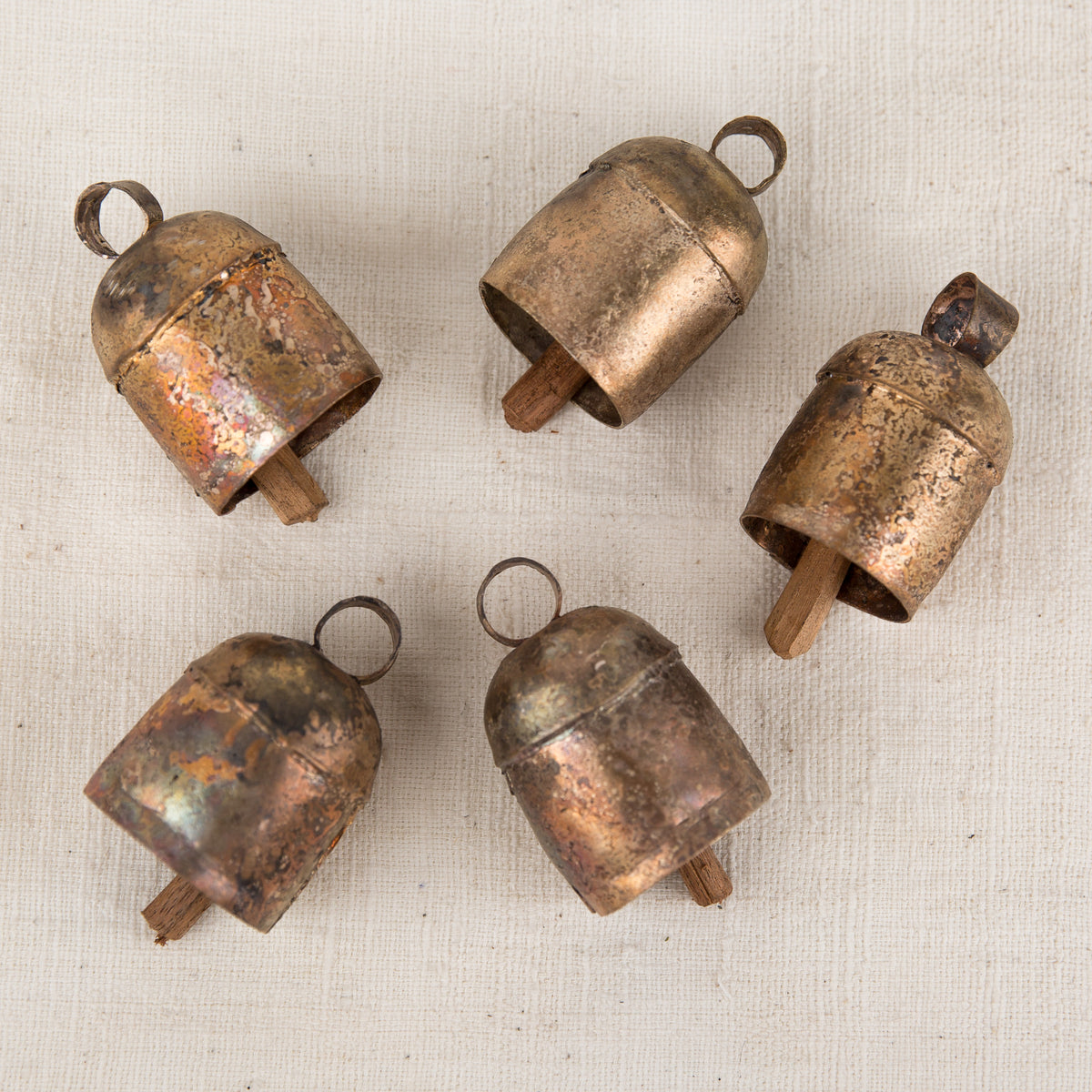 Pair of Vintage Mini Copper Bells Mini Cow Bells Fishing Bells Bells for  Craft Copper Decor My40yearcollection 