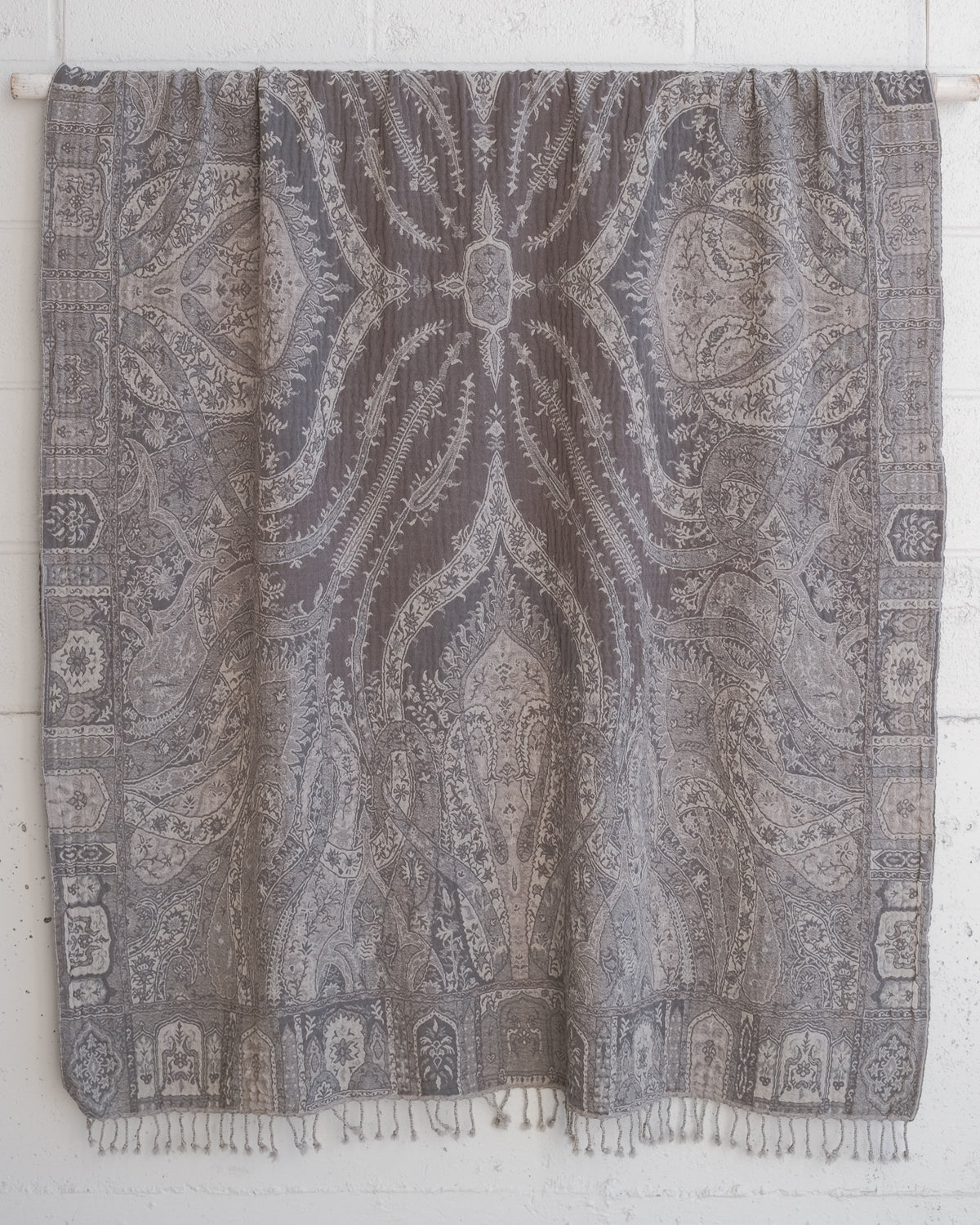 Kashmir Blanket Merino Wool Iron Fern MAIWA
