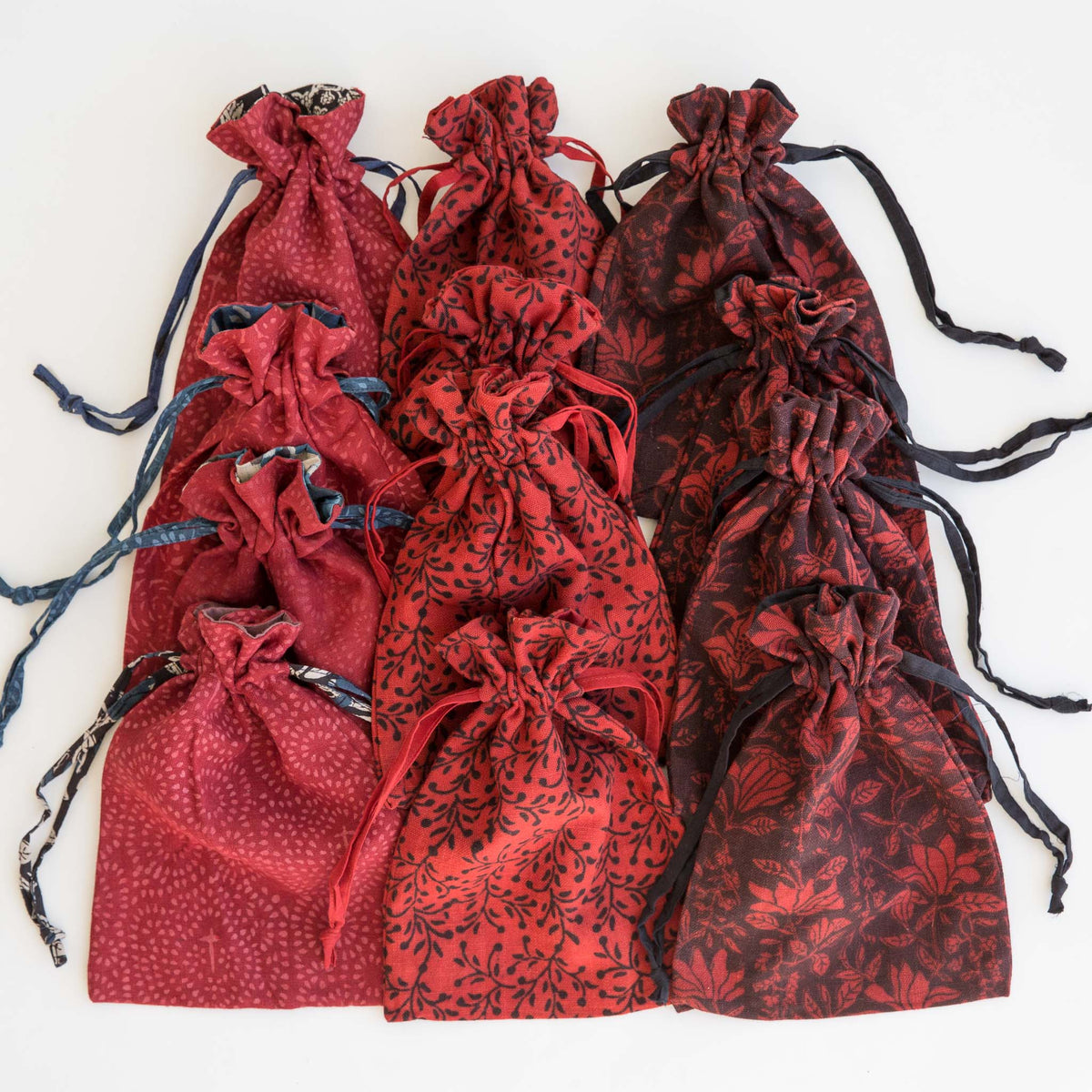 Cotton Bag with Silk Drawstring | Tiny Box Company