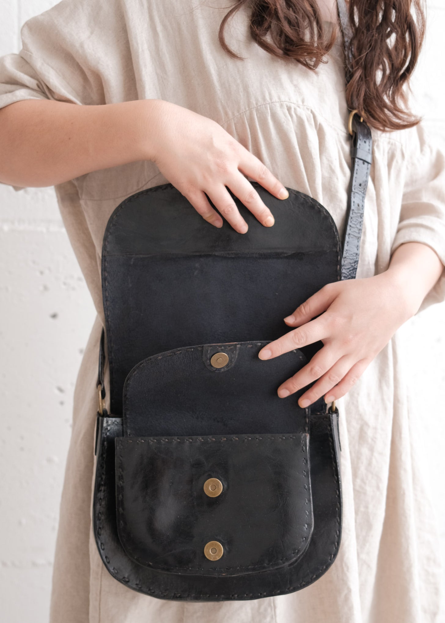 Double Pocket Shoulder Bag
