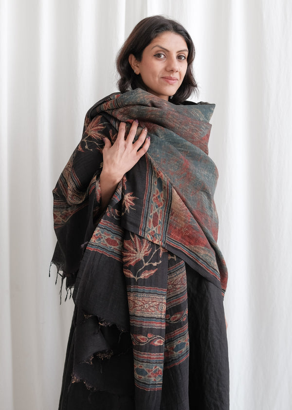 Meditation Shawl Hand Woven Blanket, Wool shawl or Wrap, Oversize Scarf/Stole