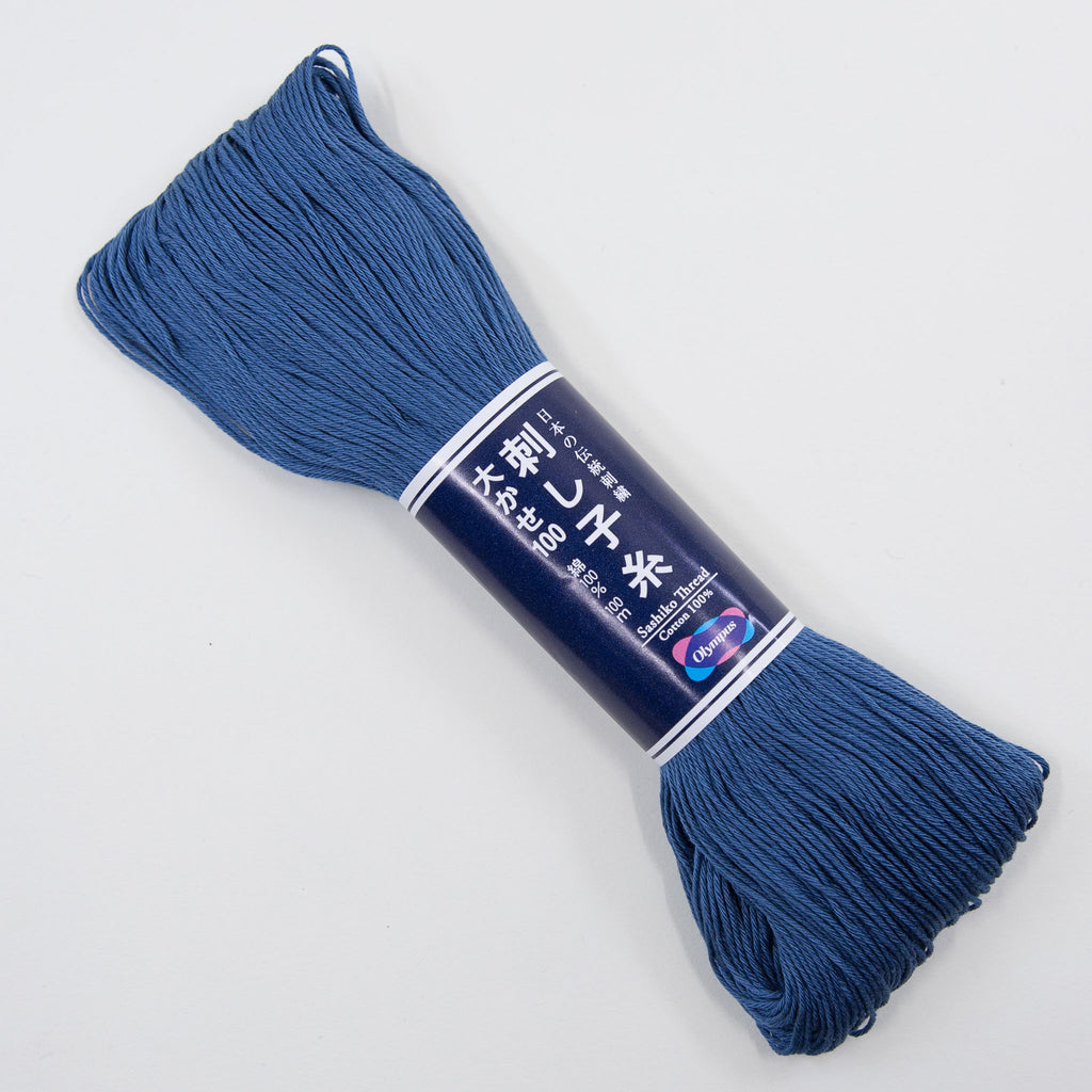 Olympus sashiko thread, 100m, indigo blue