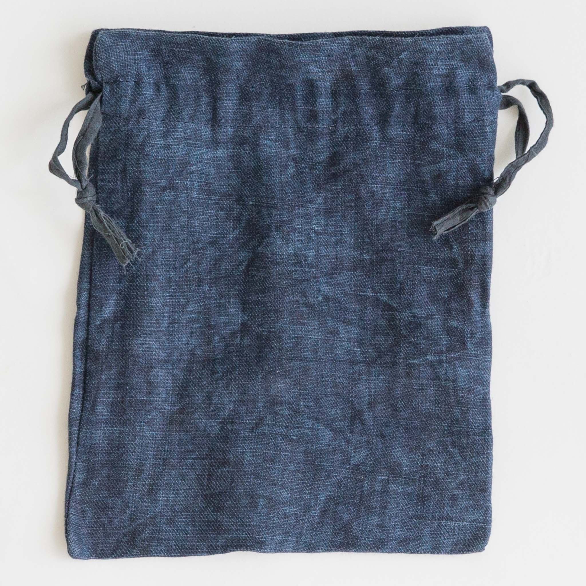 Drawstring Bag - Small - Indigo & Clay– MAIWA