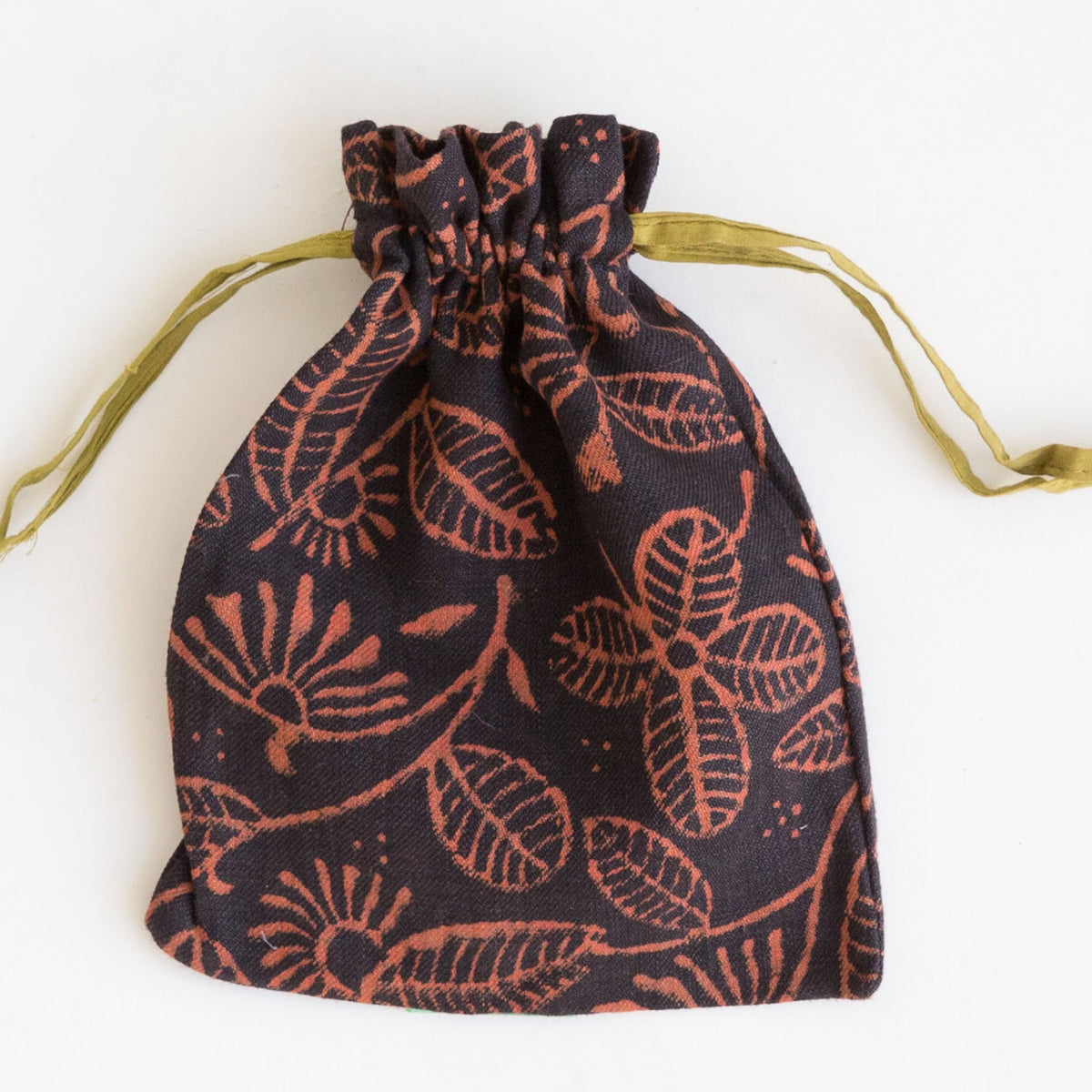 Drawstring Bag - Small - Red & Black– MAIWA
